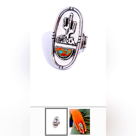 🔥🌵🔥 UNUSUAL❗️ PAPARAZZI “SOUTHWESTERN SKETCH” BROWN RING❗️🌵 - Picture 3 of 4